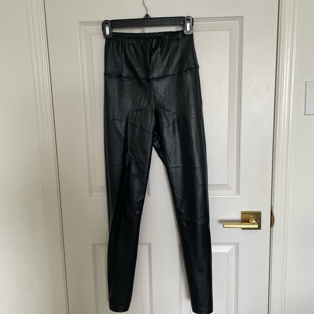 Wilfred Free Black Faux Leather Pants